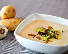 Potage aux champignons, lgumes et mascarpone
